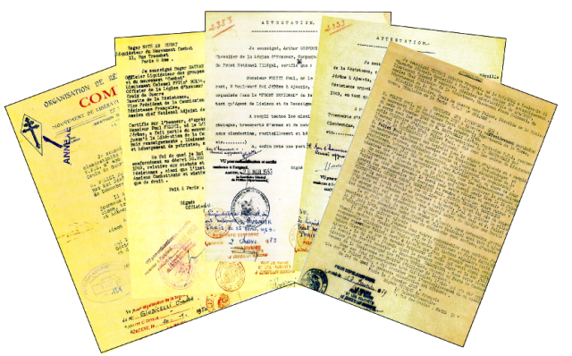 Attestations états services de Felici Paul